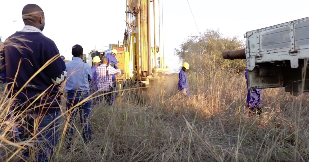 borehold drilled in Chongwe